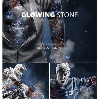 Glowing Stone Photoshop Action