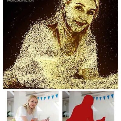 Golden Bubbles Photoshop Action