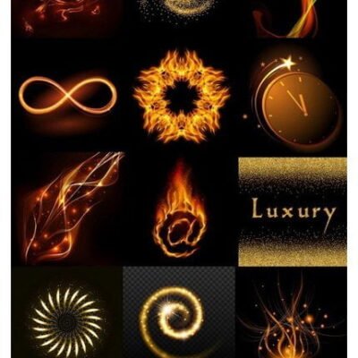 Golden Light Effect Background