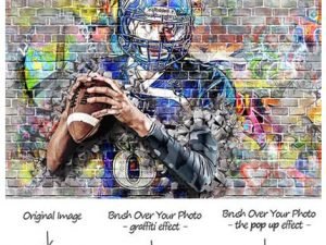 Graffiti Effect With Pop Up Photoshop Action