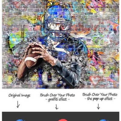 Graffiti Effect With Pop Up Photoshop Action