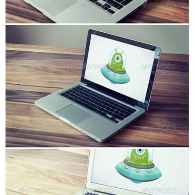 Graphicriver 12 Photorealistic Notebook Mobile Device MockUps psd