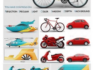 Graphicriver 18 Different Vehicle Mockup psd