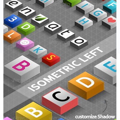 GraphicRiver 3D Isometric Blocks Photoshop Creator psd