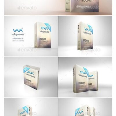 Graphicriver 7 Package Box Mockups psd