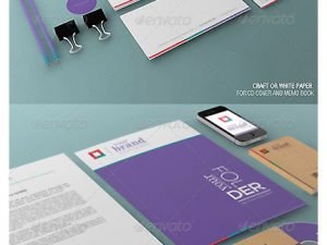 Graphicriver Branding Stationery Mockups psd