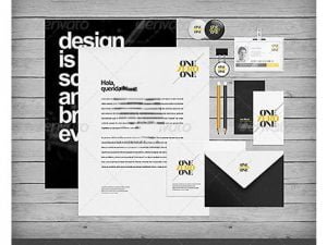 GraphicRiver Flat Identity And Branding Mockup psd