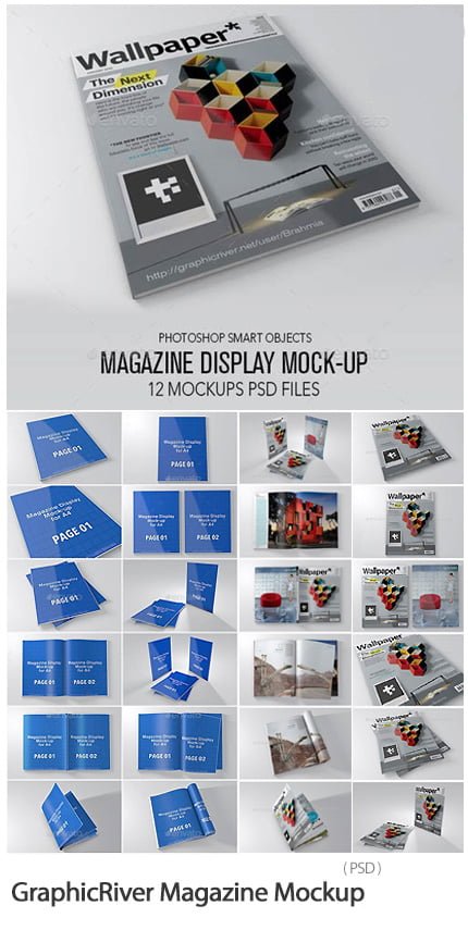 graphicriver.magazine.mock-up GraphicRiver Magazine Mockup psd