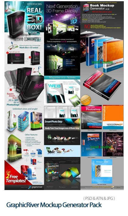 graphicriver.mockup.generator.pack GraphicRiver Mockup Generator Pack psd