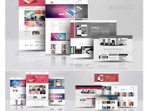 Graphicriver Multi Dimension Web Page MockUp psd