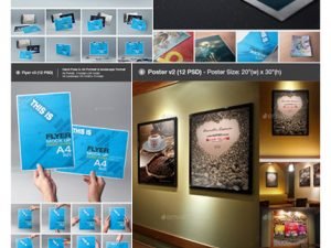 GraphicRiver Poster And Flyer Mockup Bundle psd