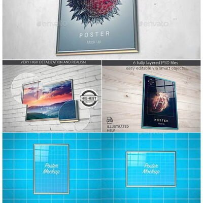 GraphicRiver Print Poster Mockup psd