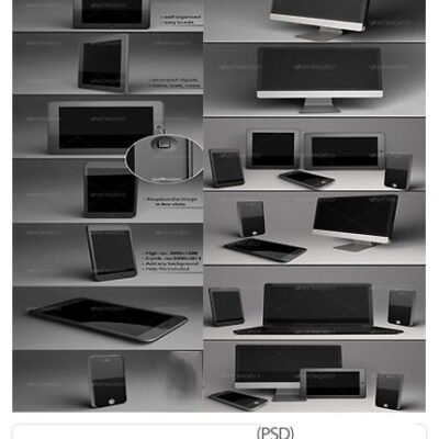 GraphicRiver Realistic Responsive MockUp psd