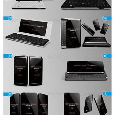 GraphicRiver Responsive Screen MockUps psd