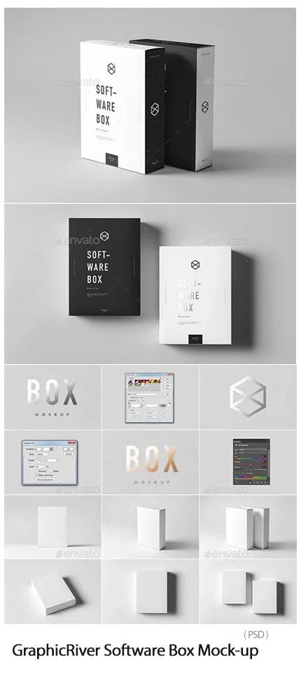 GraphicRiver Software Box Mockup psd