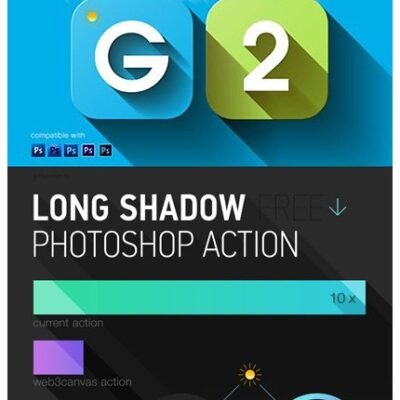 Long Shadow PS Actions 3D Shadow Effect