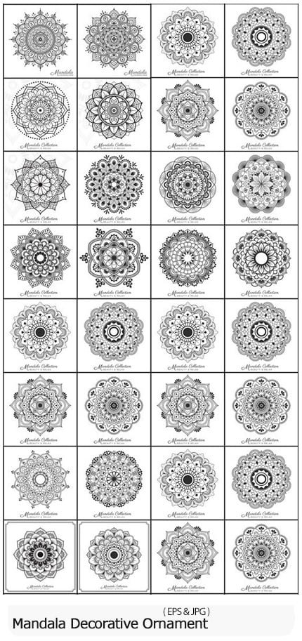 mandala.decorative.ornament.design.for.coloring.page Mandala Decorative Ornament Design For Coloring Page