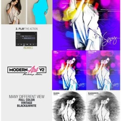 Modern Art Photoshop Action