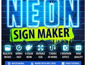 Neon Sign Maker Photoshop Action