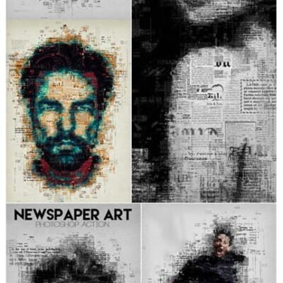 Newspaper Art Photoshop Action