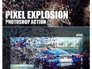 pixel explosion photoshop action