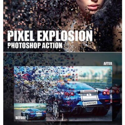 pixel explosion photoshop action