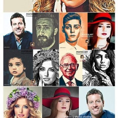 poster art photoshop action