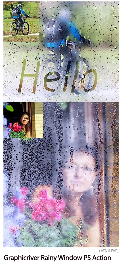 Rainy Window Photoshop Action