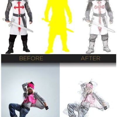 Realistic Hand Draw Photoshop Action