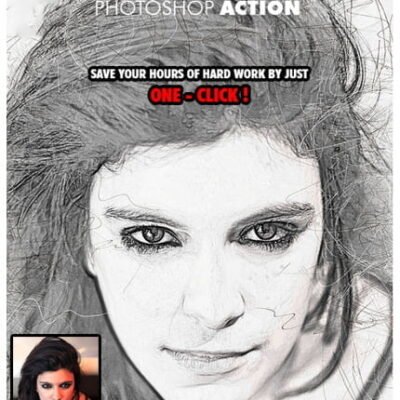 Realistic Pencil Sketch V.2 Photoshop Action