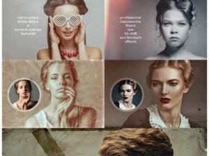 Retro Photo Toolkit Actions And Overlays