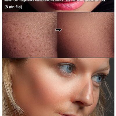 Skin Retouching Action Set 8 Action