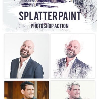 Splatter Paint Photoshop Action