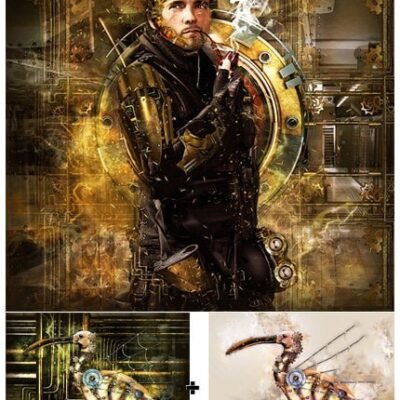 Steampunk Art Kit Photoshop Action