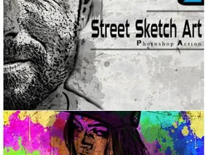 Street Sketch Art Photoshop Action