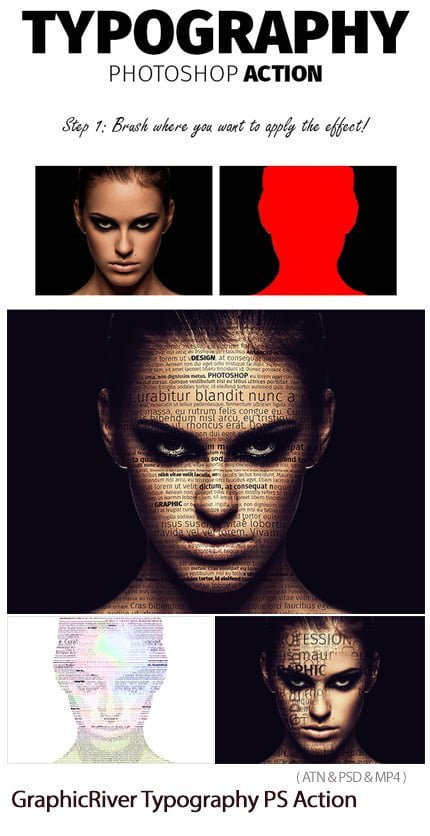 typography.photoshop.action Typography Photoshop Action