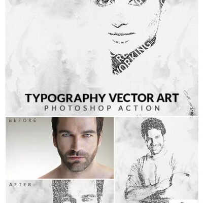 Typography Vector Art Photoshop Action