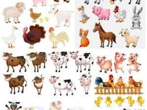 Vectors Animals On The Farm