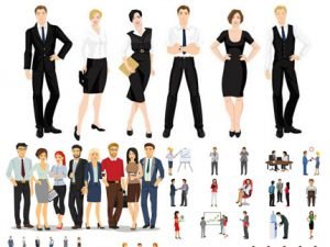 Vectors Flat Business People 01