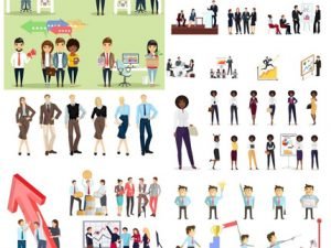 Vectors Flat Business People 02