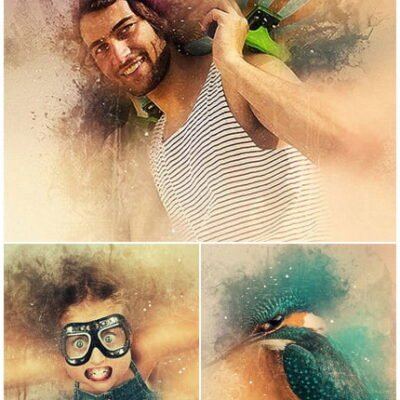 Vintage Paint Photoshop Action