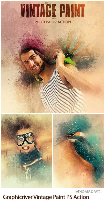 vintage.paint.photoshop.action Vintage Paint Photoshop Action