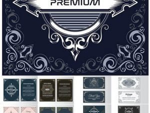 Vintage Vector Flyer Background Design Template