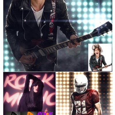 Wall Of Lights Photoshop Actions