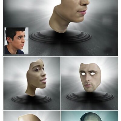 Wax Statue And Mask Photoshop Action