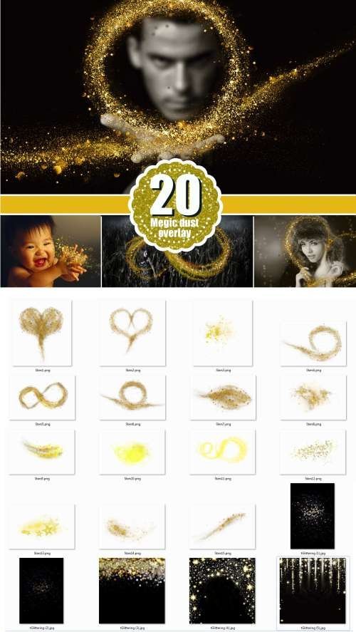 Magic shine dust glitter photoshop .1