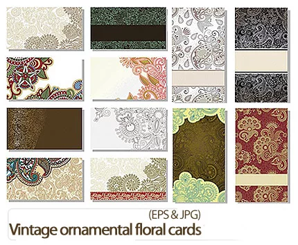 Ornamental Floral Cards