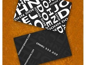 Black Modern Biz Card