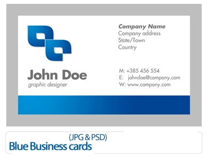 Blue Business cards