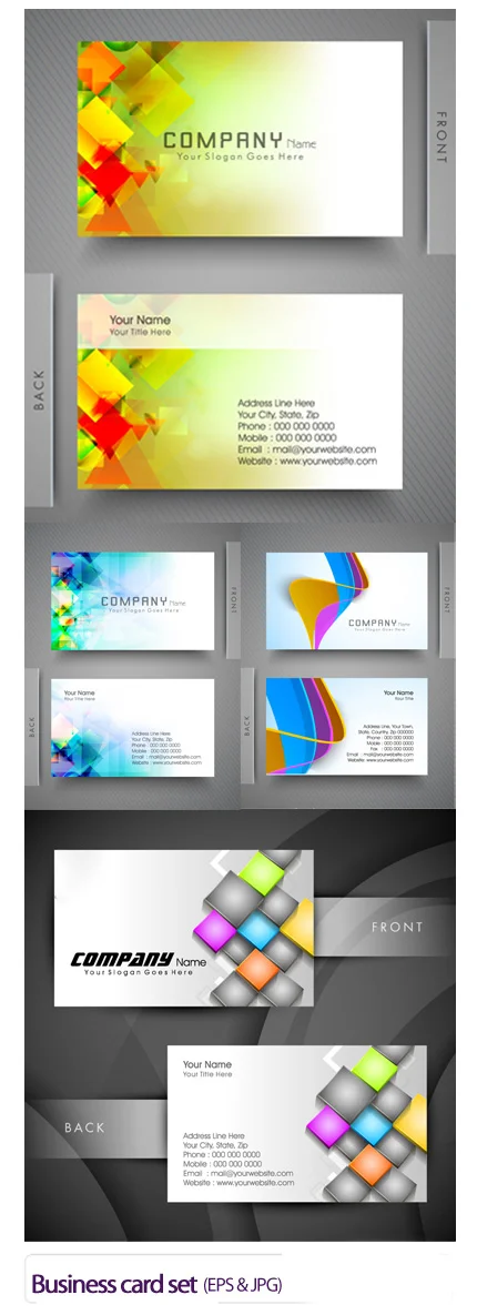 Business Cards Set